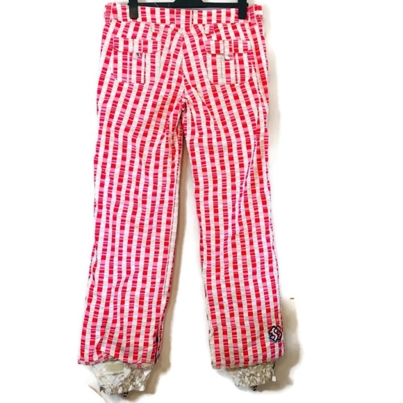 Special Blend 10K Calyx Collection Pink Red Print Snow Pants Women’s size Large - Picture 2 of 13